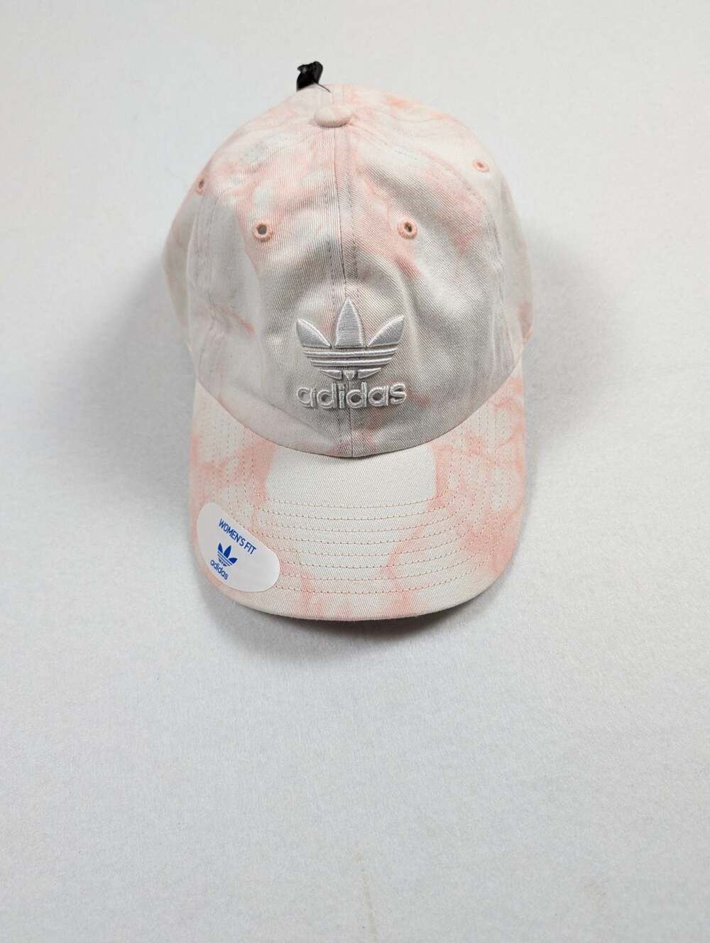 NWT Adidas Women's Relaxed Tie Dye Strapback Hat in Dust Pink/White